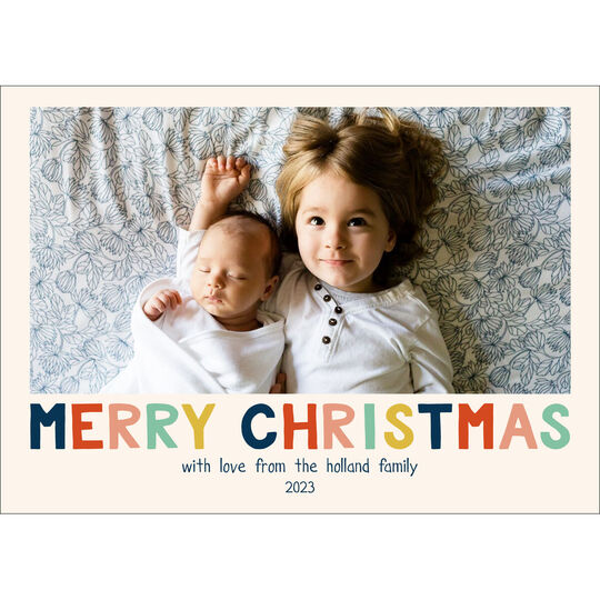 Colorful Christmas Photo Cards